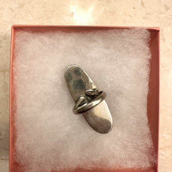 GORGEOUS MEXICAN SILVER STATEMENT RING - Picture 5 of 5